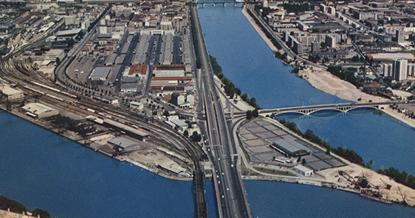 Photo du Confluent du Rhône et de la Saône