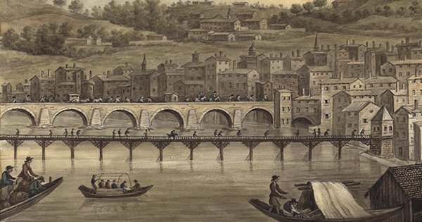 Dessin du pont des célestins