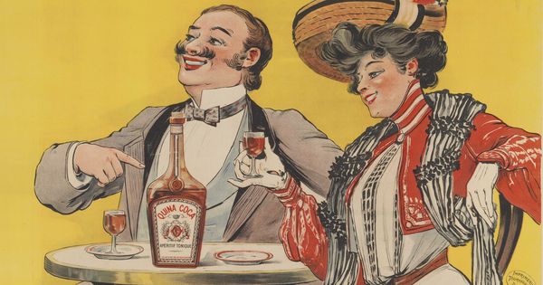 "Il n'y a rien de fortifiant comme le Quina-Coca" : affiche publicitaire couleur très grand format (1900, cote : 7FI/199) 