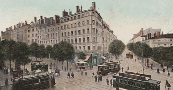 photo du quartier de la Guillotière vers 1910