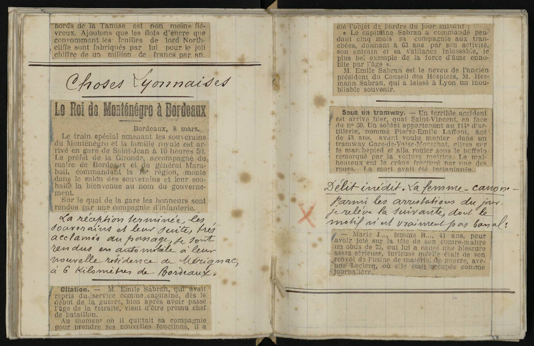 Carnet de JB Mermet, 9 mars 1916 - 253ii/95