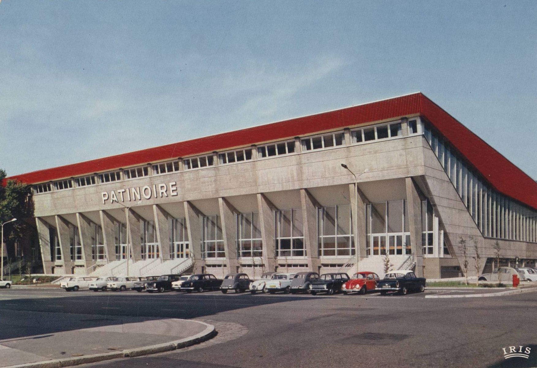 Lyon - Patinoire olympique : carte postale couleur (1955-1965, cote 4FI_10001, copie à usage privé)