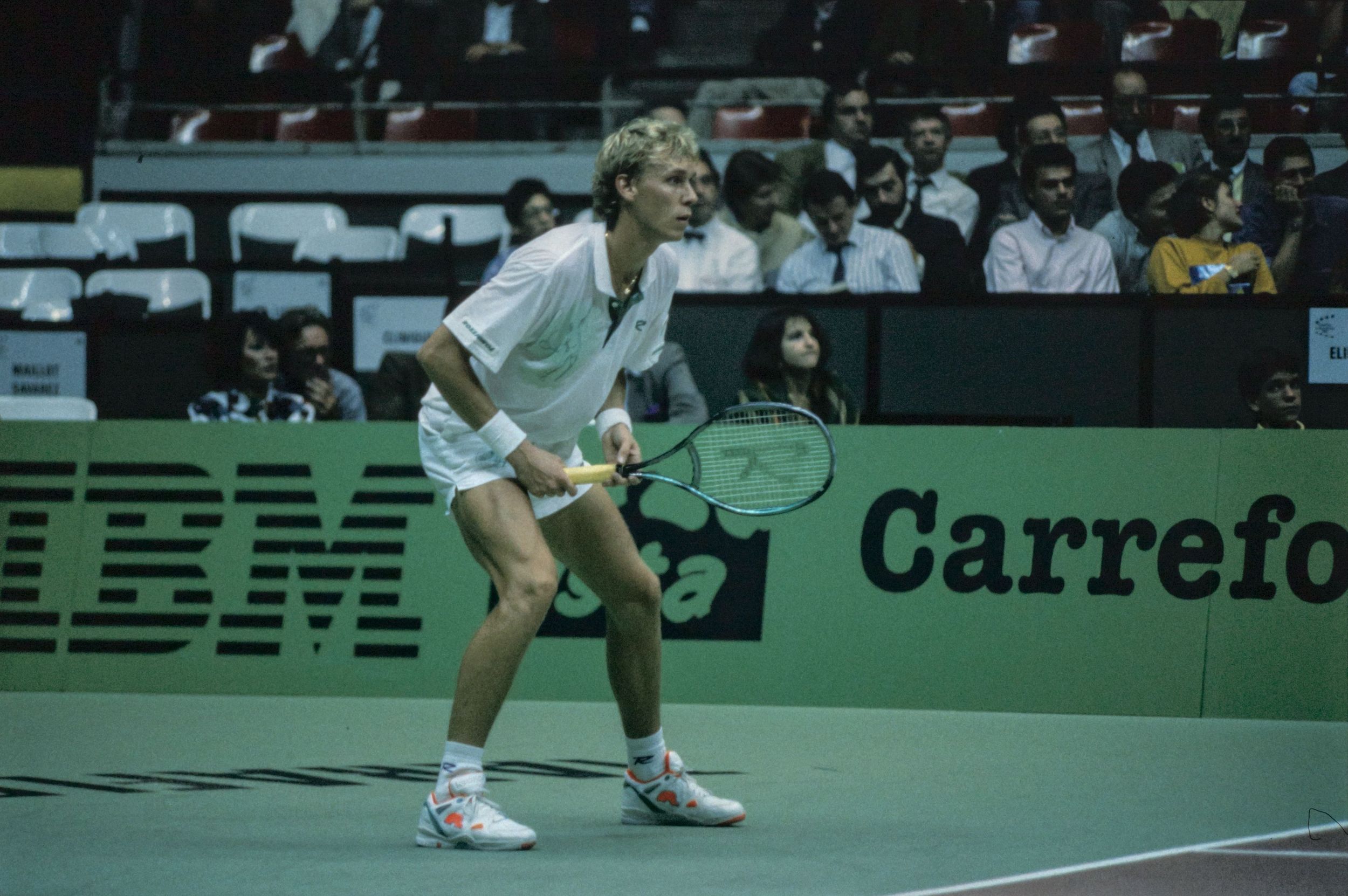 Jonas Svensson, rencontres du Grand Prix de Tennis de Lyon : photographie couleur (1991, cote 1518WP/2025)