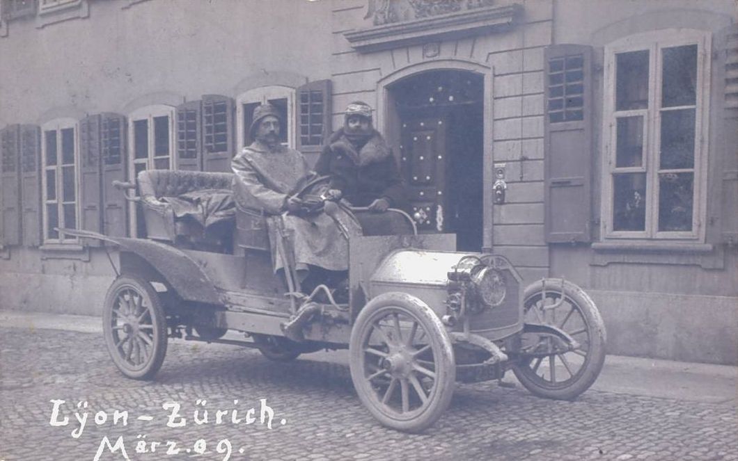 Lyon-Zürich - März 09 : carte postale NB (1909, cote 4FI_3851)