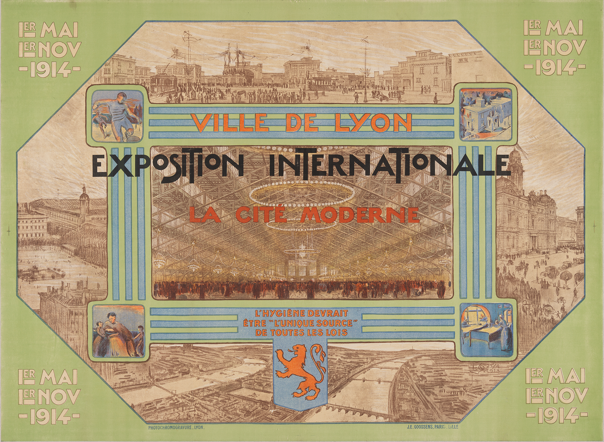 Affiche pour l'exposition internationale de 1914 - 7fi0245