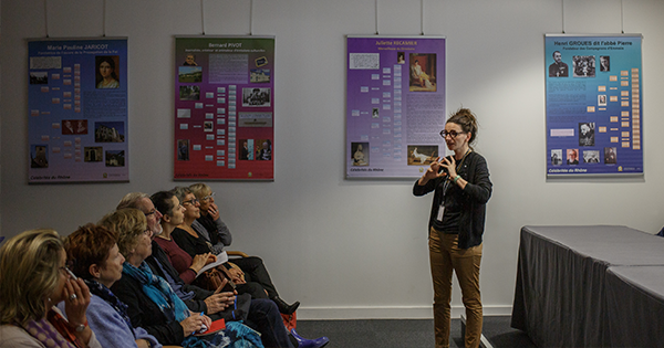 Auditeurs dans la salle de conférences de Archives de Lyon @PhilippeSomnolet